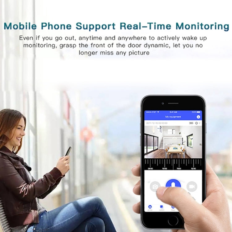 M3 720P Smart WIFI Ultra Low Power Video Visual Doorbell,Support Mobile Phone Remote Monitoring & Night Vision, Without Ding Dong Version M3 720P Smart WIFI Ultra Low Power Video Visual Doorbell,Support Mobile Phone Remote Monitoring & Night Vision, Without Ding Dong Version